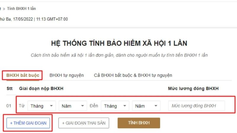 tính bảo hiểm xã hội 1 lần trên VSSID