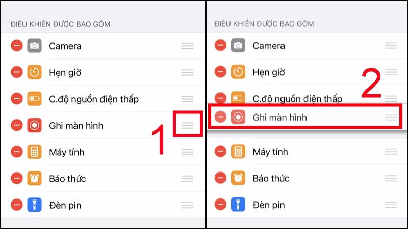 trung tâm điều khiển iphone bị mất