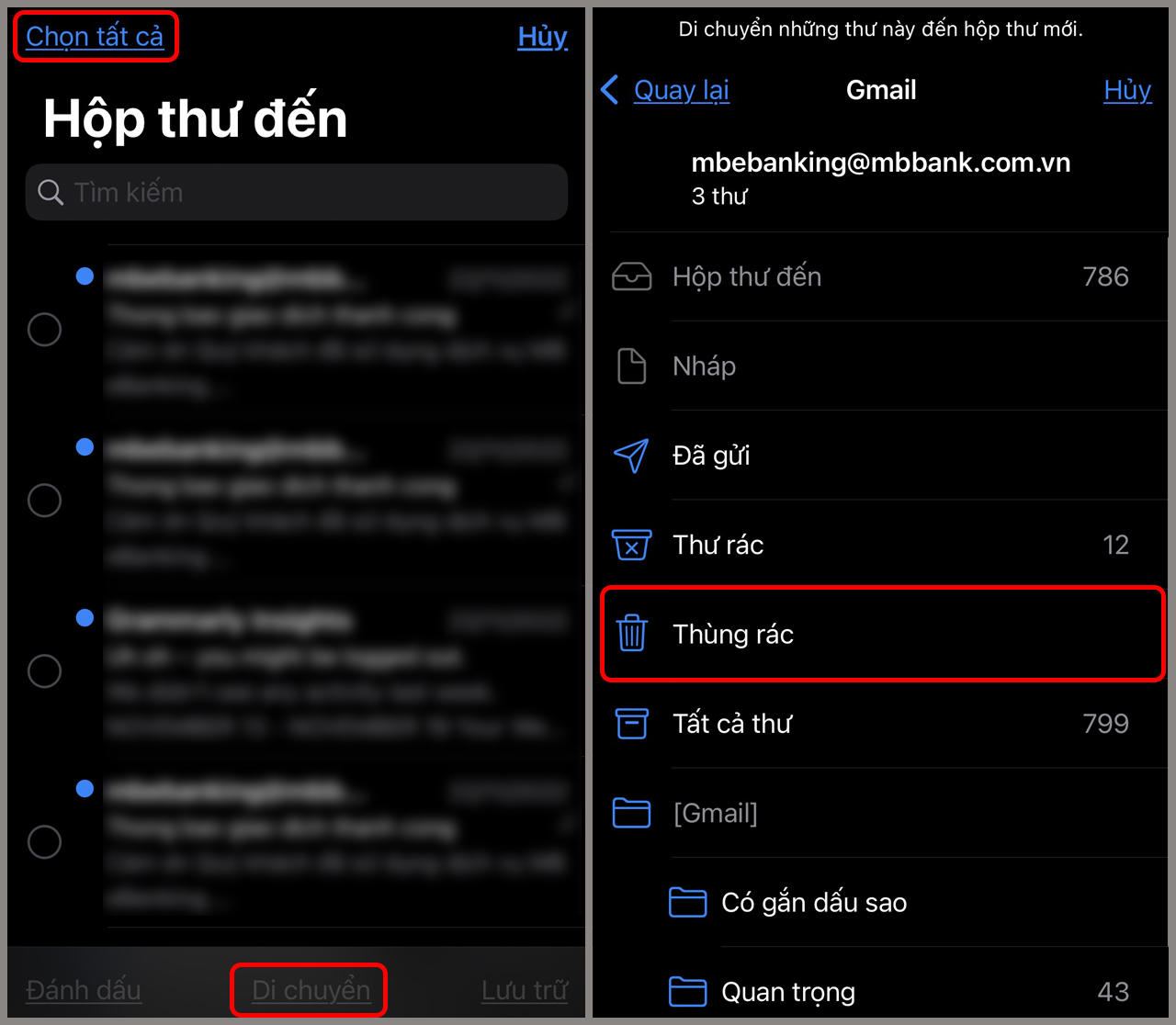 Hướng dẫn xóa tất cả thư trong Gmail trên iPhone đơn giản 2