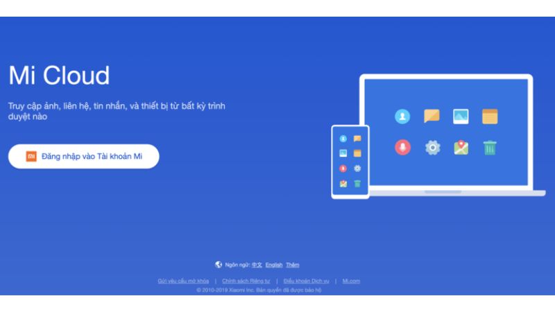 su dung mi cloud de backup du lieu