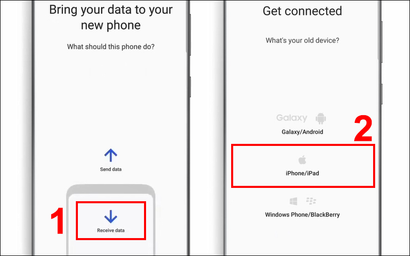 cách chuyển dữ liệu từ iphone sang samsung bằng smart switch