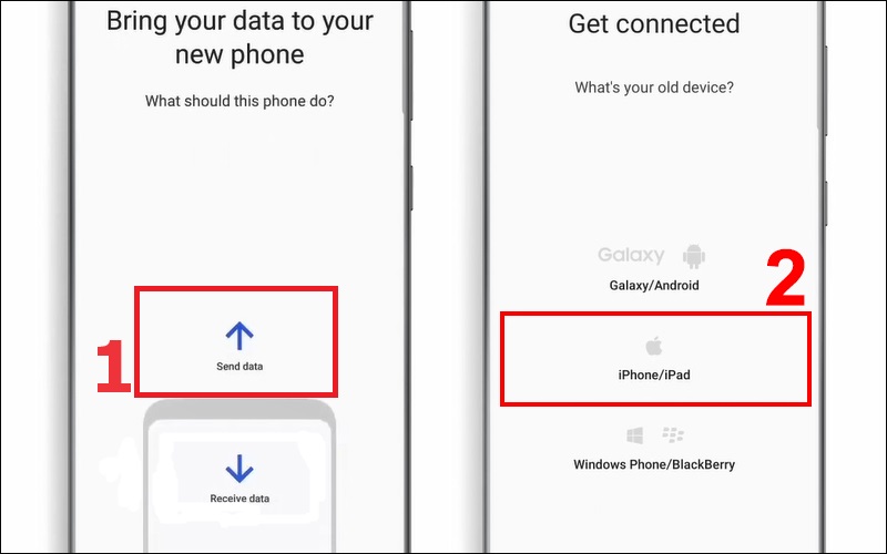 cách chuyển dữ liệu từ samsung sang iphone bằng smart switch