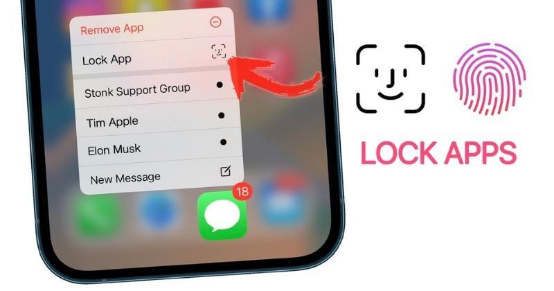 Cách đặt mật khẩu trước khi vào Facebook trên iPhone bằng Face ID
