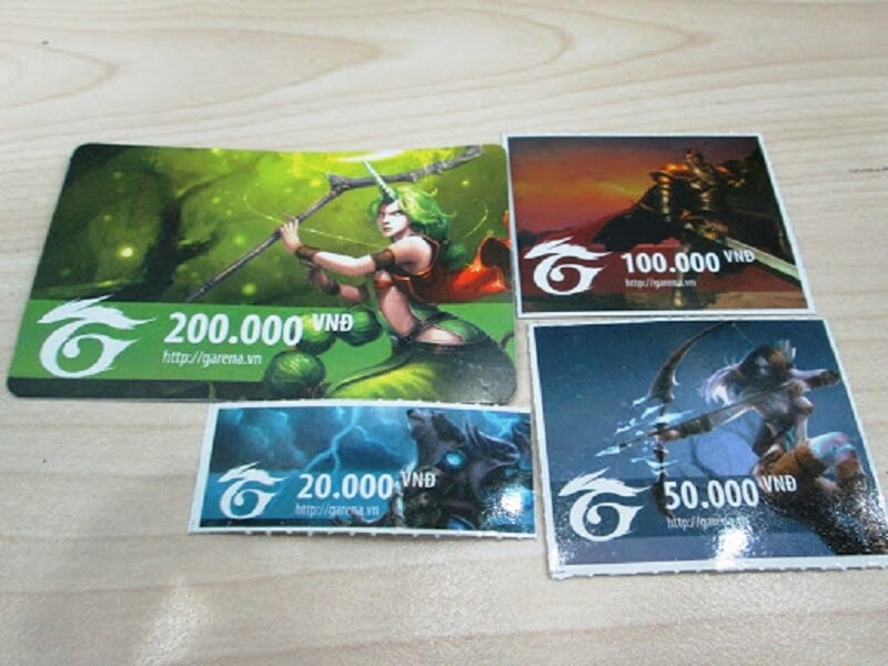 Thẻ Garena là thẻ có thể dùng để nạp tiền cho game