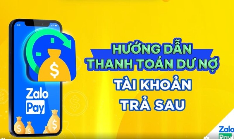 cách thanh toán dư nợ ví zalopay