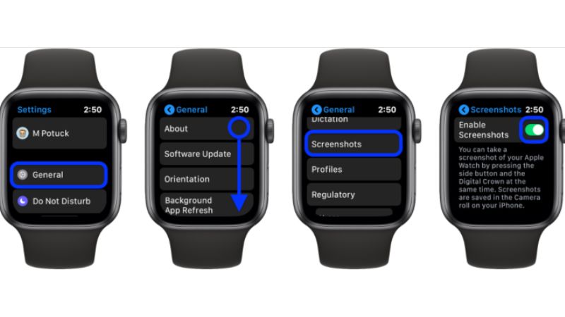 chup man hinh apple watch