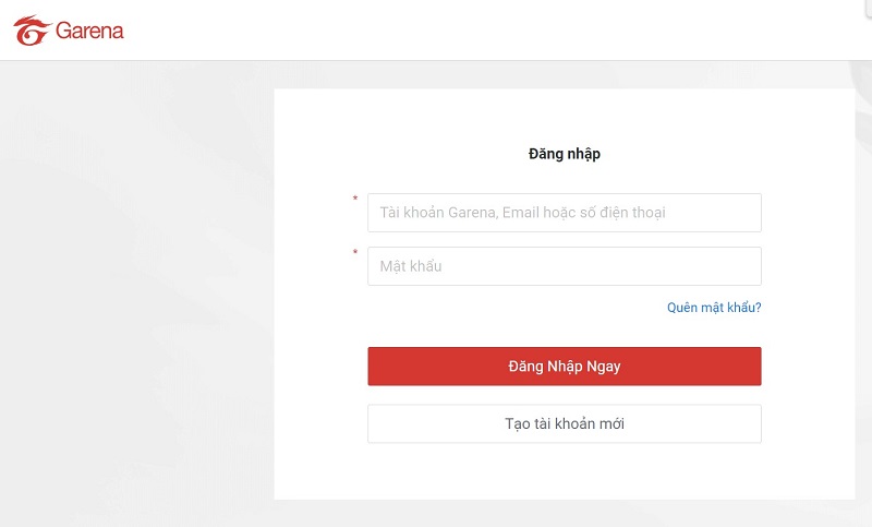 Đăng nhập Garena