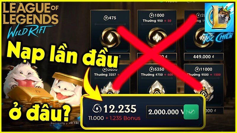 Những điều cần lưu ý khi nạp thẻ game Tốc Chiến