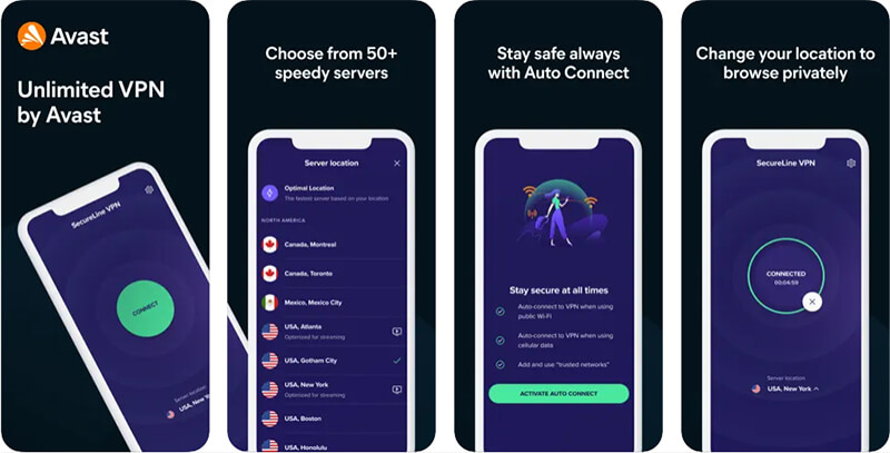 Avast Secureline VPN - Diệt virus cho iPhone