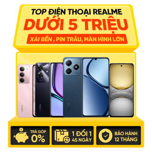 Top điện thoại Realme dưới 10 triệu
