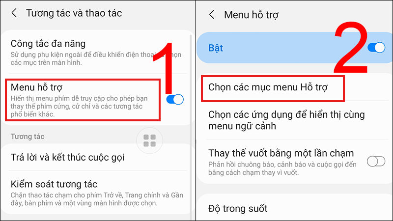 Cách bật nút Home ảo Samsung 