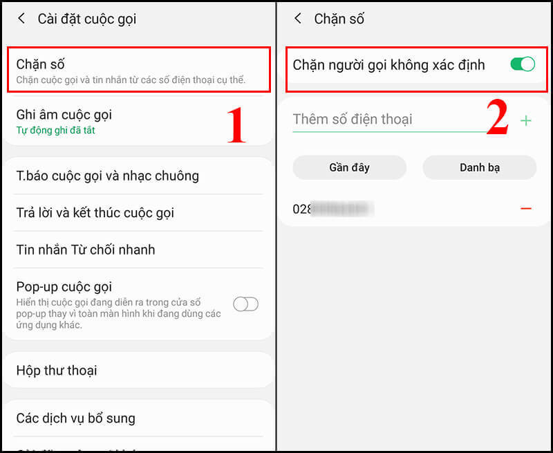 Chặn cuộc gọi từ bên ngoài danh bạ điện thoại của bạn