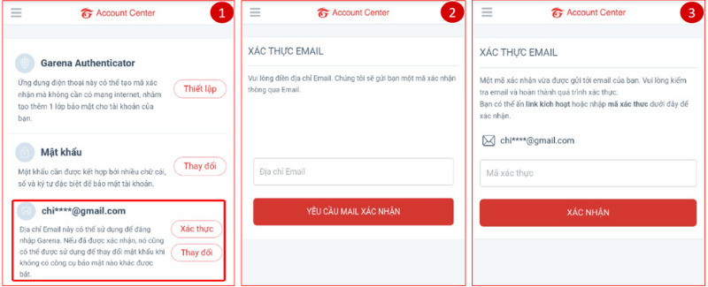 Cách đổi mật khẩu Garena không cần số điện thoại bằng email khôi phục