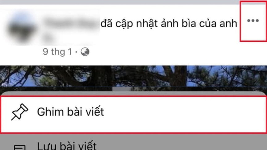 Cách ghim bài viết trên Facebook cho máy tính