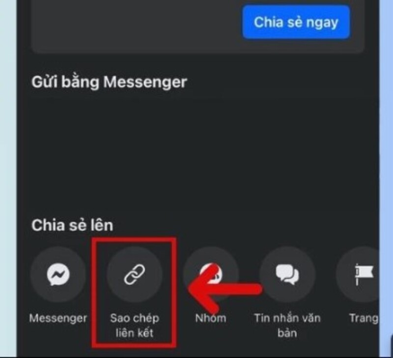 cách lấy link bài viết fb trên iphone