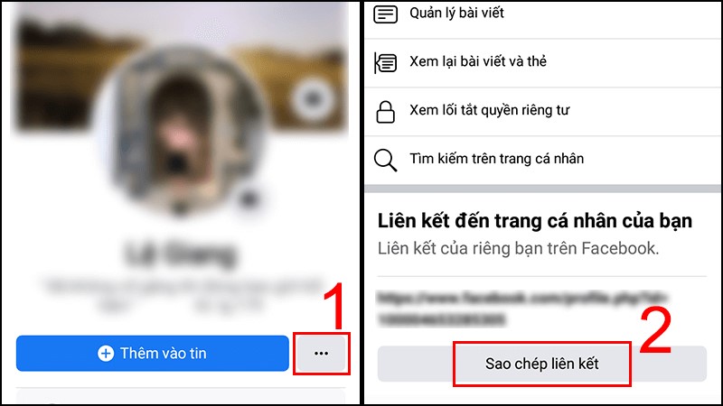 cách lấy link facebook cá nhân