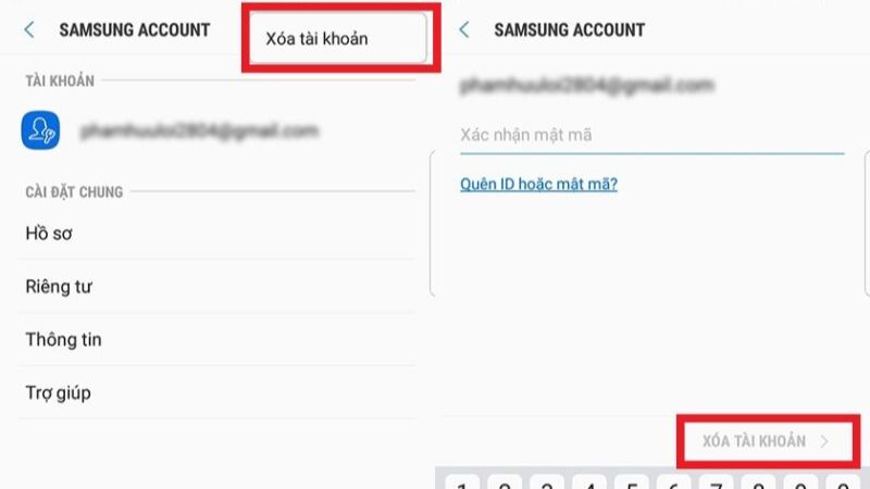 cách phá Samsung Account