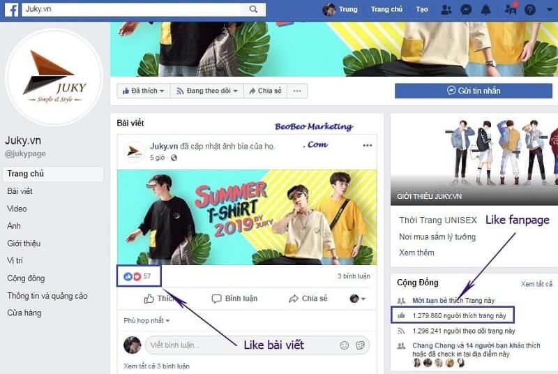 Không phải lúc nào lượt like trên fanpage cũng là thật