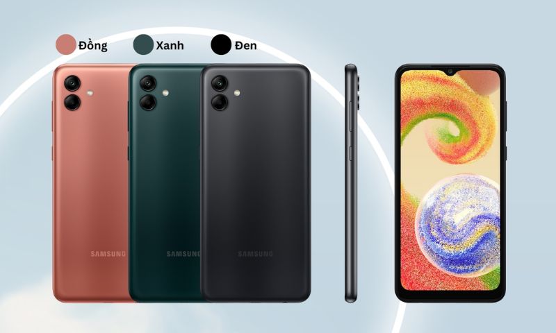 Cụm 2 camera chất lượng đặt ở phía sau Samsung Galaxy A04