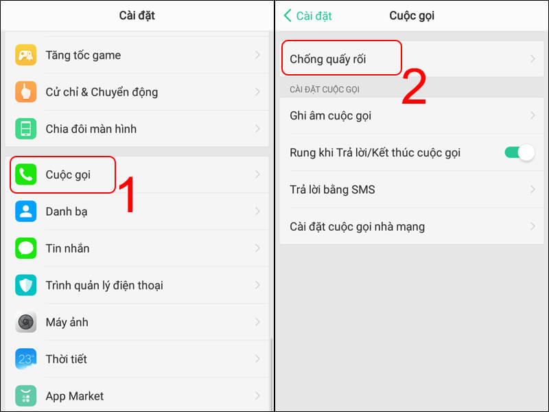 Chặn số điện thoại trên điện thoại Android
