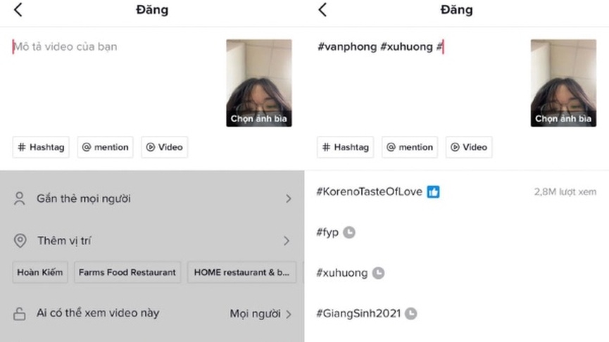 Cách tăng follow trên Tiktok là gì? Sử dụng hashtag trong video