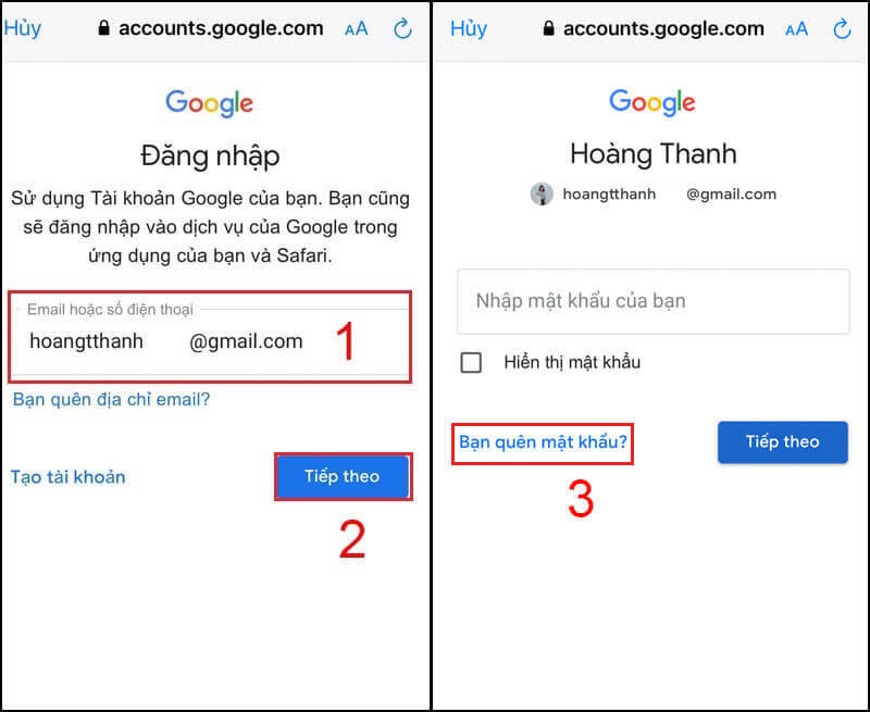 Cách lấy lại mật khẩu Gmail hiệu quả mà không cần sử dụng số điện thoại