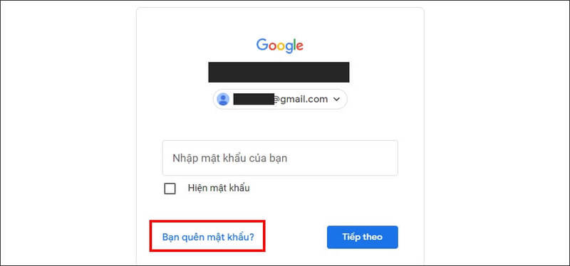 Khi nào cần lấy lại mật khẩu Gmail khi không nhớ thông tin?