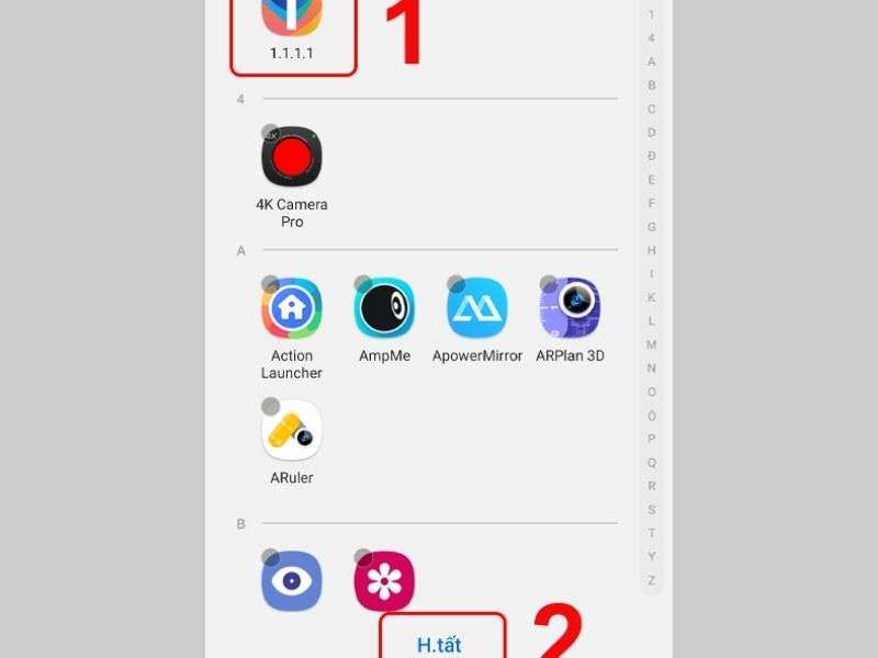 Cách giấu ứng dụng trên Samsung