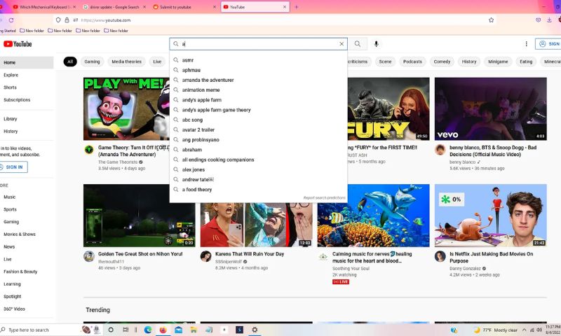 Bạn cũng có thể sử dụng máy tính để xóa lịch sử tìm kiếm trên Youtube