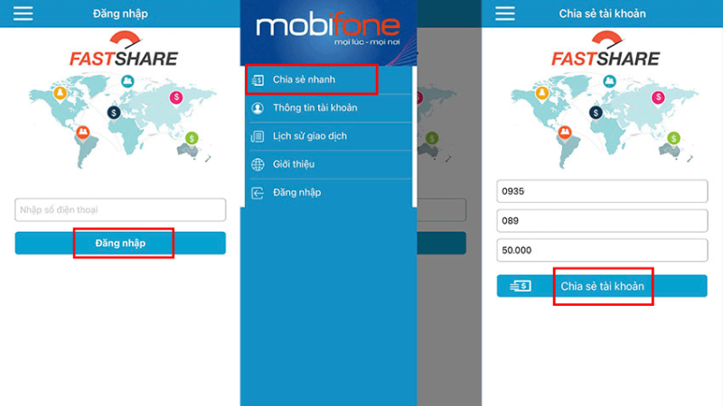 Cách bắn tiền Mobi thông qua website