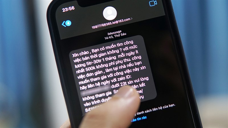 Cách chặn tin nhắn SMS trên iPhone