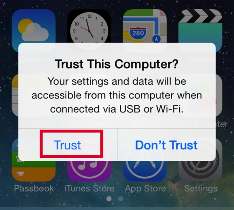 Cách kết nối iPhone với laptop