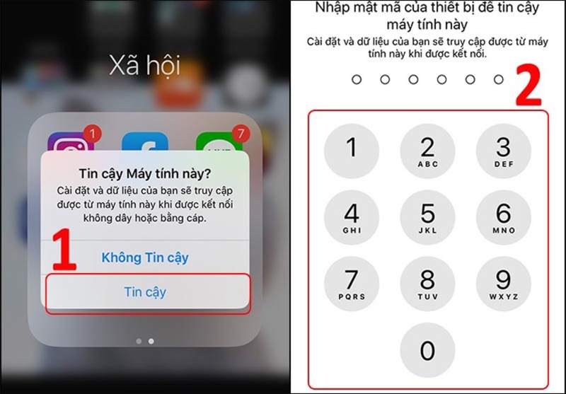 Cách kết nối iPhone với laptop