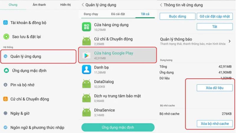 cách khắc phục ch play bị lỗi không vào được