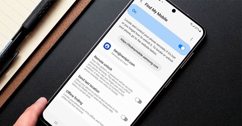 Sử dụng Samsung Find My Mobile