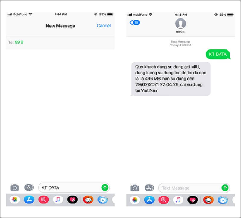 Cách kiểm tra data của nhà mạng Mobifone