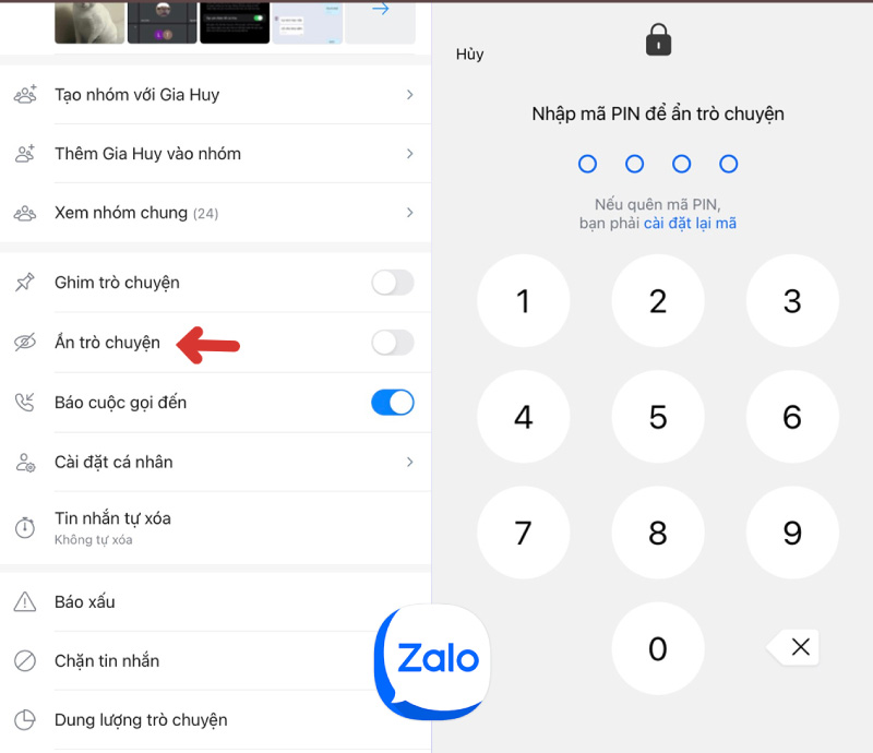 cách kiểm tra tin nhắn Zalo bị ẩn
