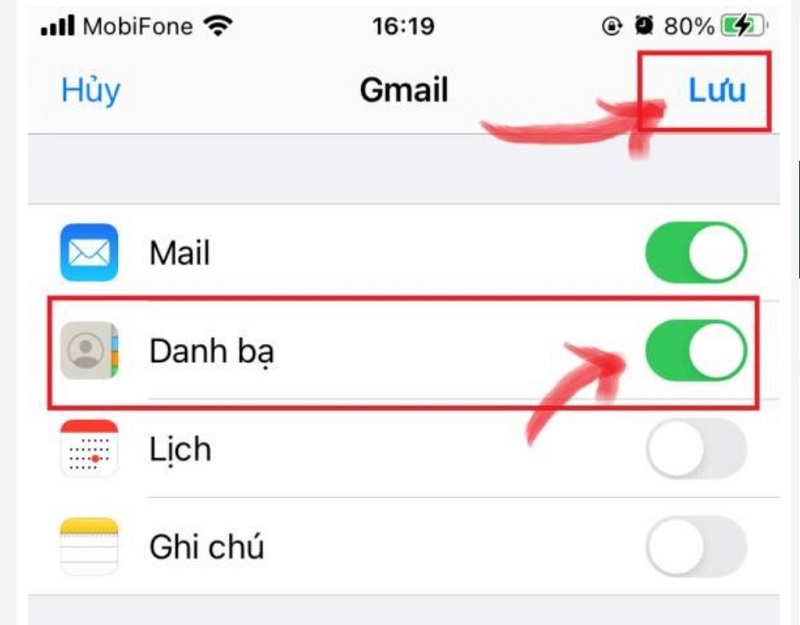 Cách lấy danh bạ bị mất bằng Gmail