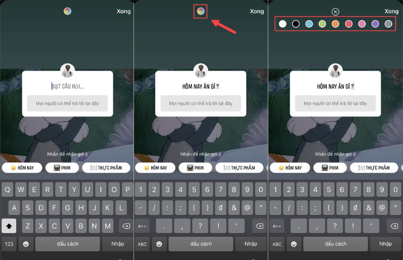 cách trả lời câu hỏi trên story Facebook