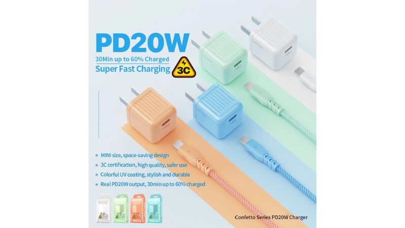WEKOME Cáp Dù Lightning PD20W WP-U129