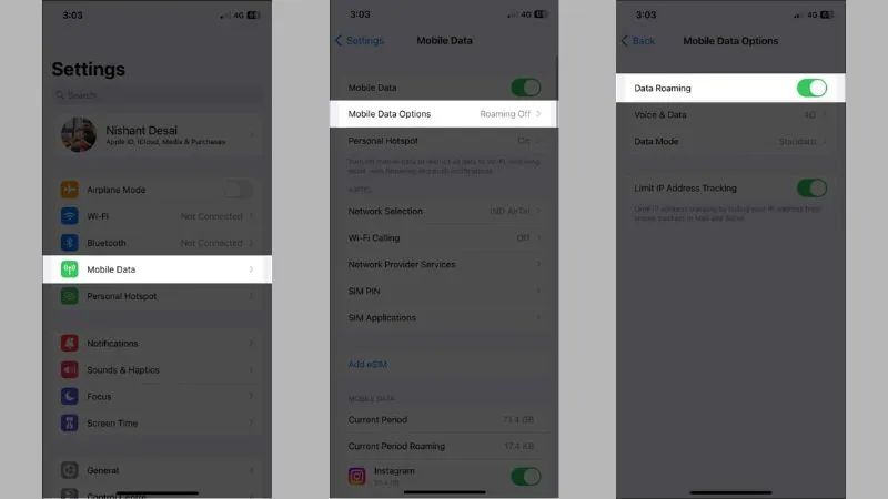 thực hiện trên ios
