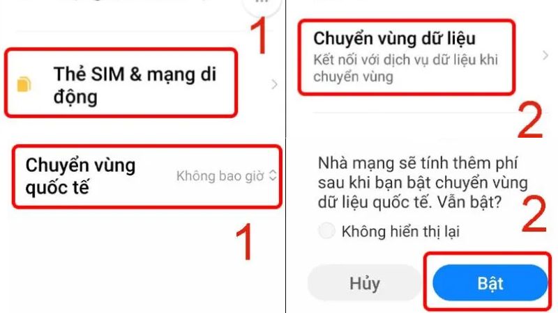 thực hiện trên android