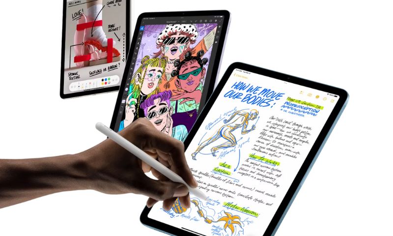 iPad Air 5 được hỗ trợ kết nối với Apple Pencil 2. Giúp bạn thỏa sức sáng tạo!