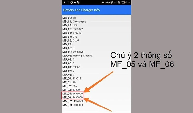 Cách kiểm tra độ chai pin Xiaomi