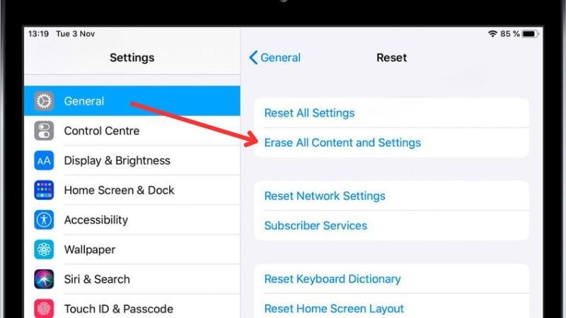 màn hình iPad Air 2 bị nhoè màu