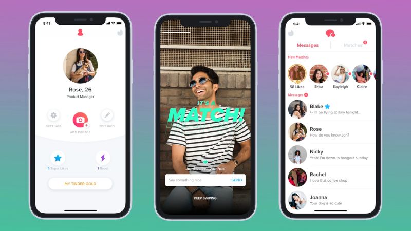 nhắn tin trên tinder