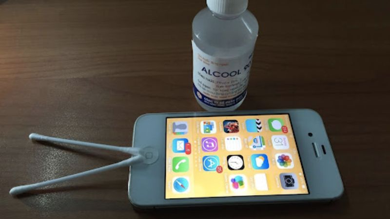 nút nguồn điện thoại bị lún