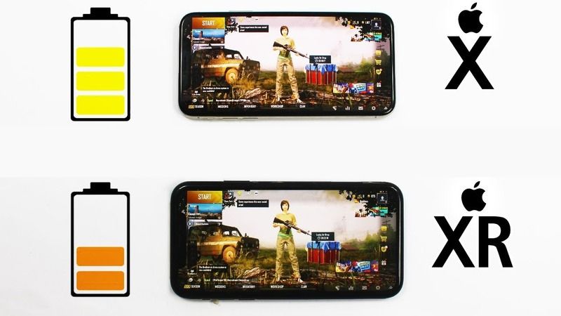 So sánh thời lượng sử dụng pin của iPhone X và Xr