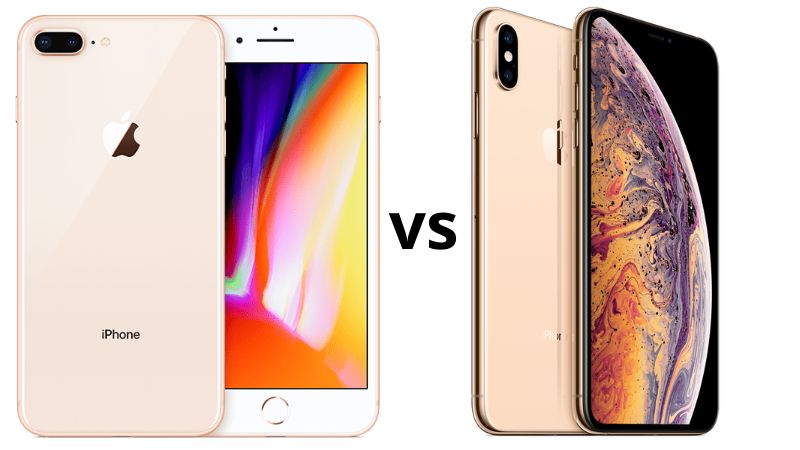 so sánh iphone 8 plus và xs max
