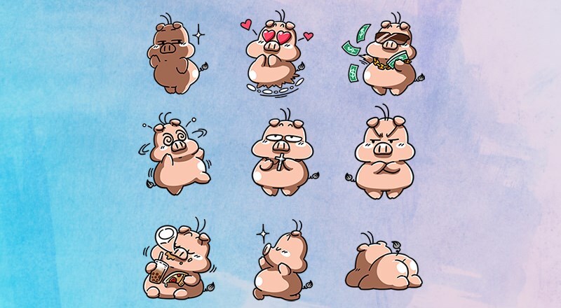 Mỡ mỡ - sticker Zalo được nhiều người ưa chuộng sử dụng
